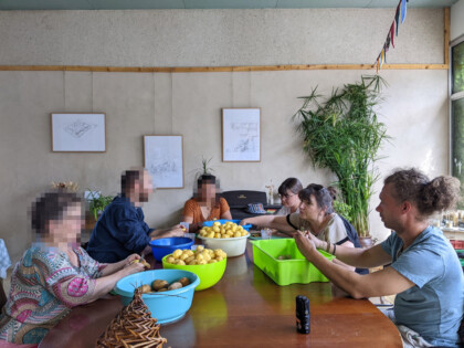 Préparation repas, cantine Les Bons Restes