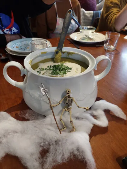 Repas Halloween, cantine Les Bons Restes