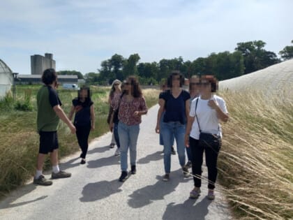 Visite d'une culture biologique